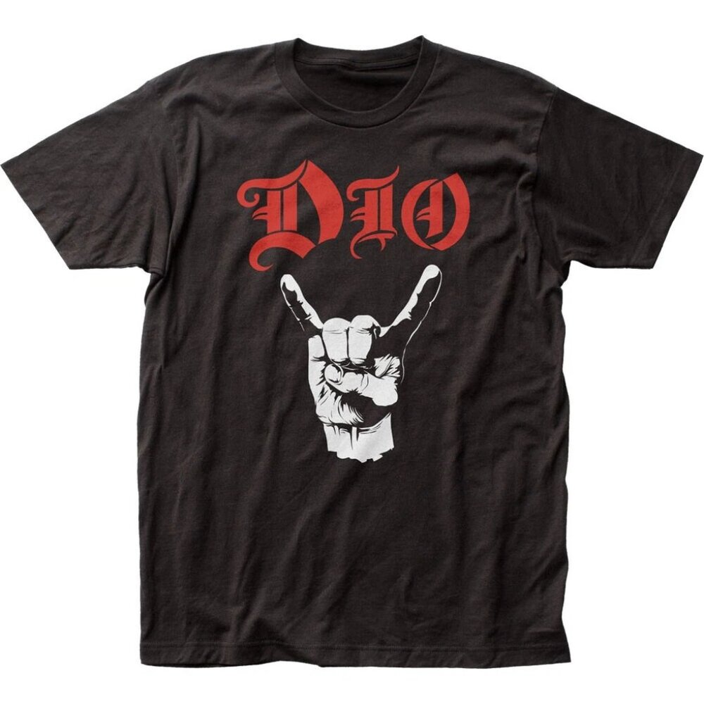 DIO Devil Horns T Shirt Rock and Roll Music Classic Band Tee